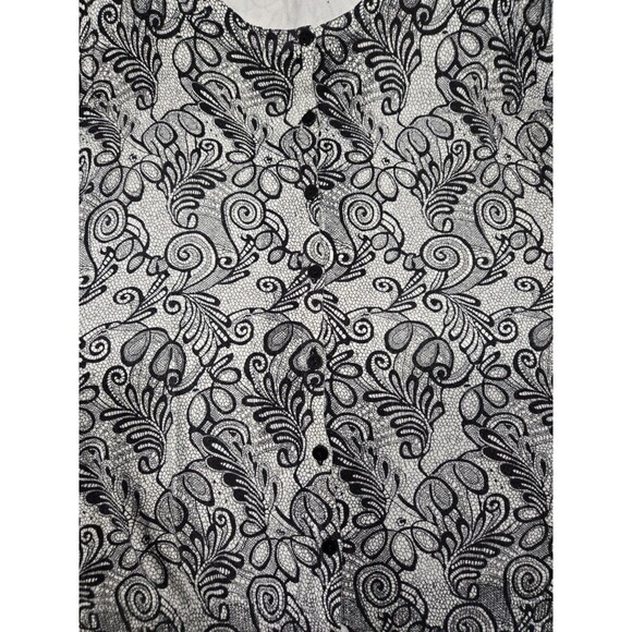 Joseph A. Button Down Cardigan Sweater Paisley Print Womens Size XL - Picture 4 of 4